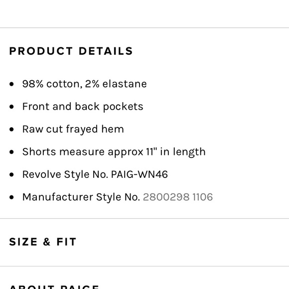 PAIGE Margot Short in Vintage Black - Picture 11 of 12